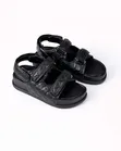 Platform Black Sandals - 2