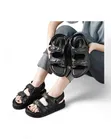 Platform Black Sandals - 3