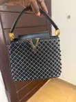 Alba Handbags - Medium Black Leather Handbag - 2