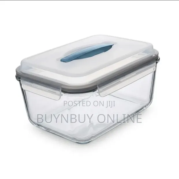 5L Large Movable Airtight Glass Container - 1