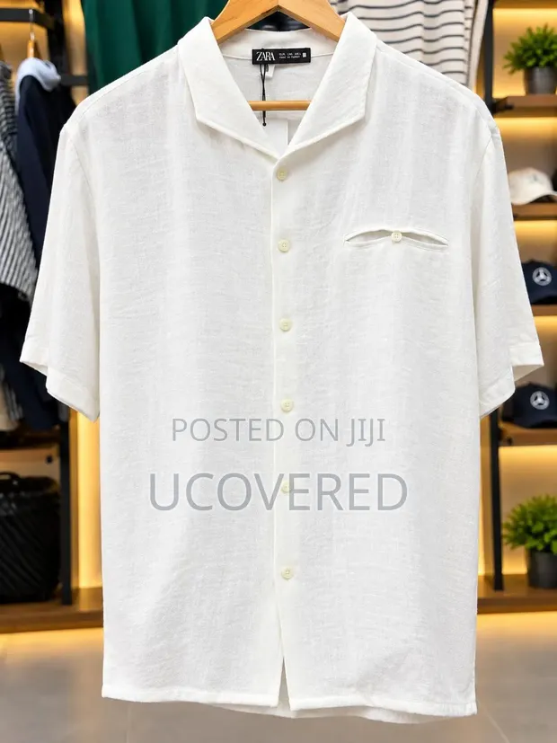 Zara Tencel Linen Short Sleeve Shirt - 1