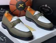 Prada Men's Two-Tone Monk Strap Leather Loafers - 3