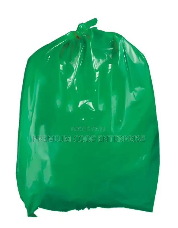 Bin Liners - 60L to 80L, Green, 180 Pieces - 1