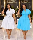 A&D Button Down Flare Dress - 2
