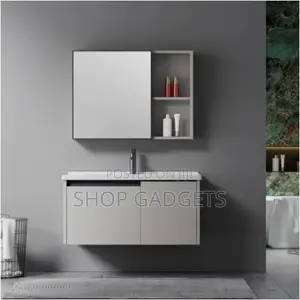 Modern Floating Bathroom Vanity Cabinet - Gray