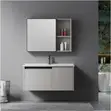 Modern Floating Bathroom Vanity Cabinet - Gray - 1