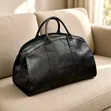 Solid Leather Medium Size Duffle Bag - Brand New - 2