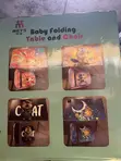 Foldable Kids Table and Chair Set - Multicolor - 2