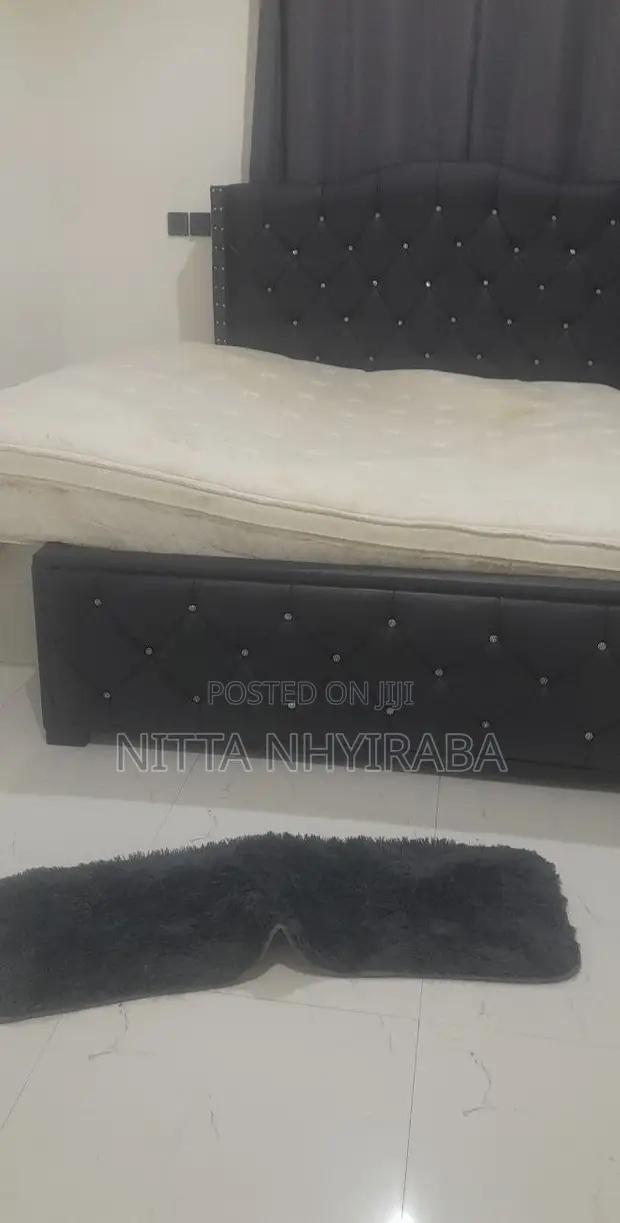 Durable King Size Bed Frame & Foreign Mattress - 1