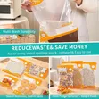 BPA-Free Reusable Food Storage Vacuum Bags (10 Pieces) - 4