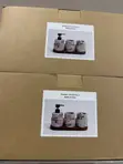 Modern Stone Effect Soap Dispenser Tumbler Set with Tray - 2