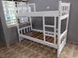 White Single Bunk Bed with Guard Rail - 3