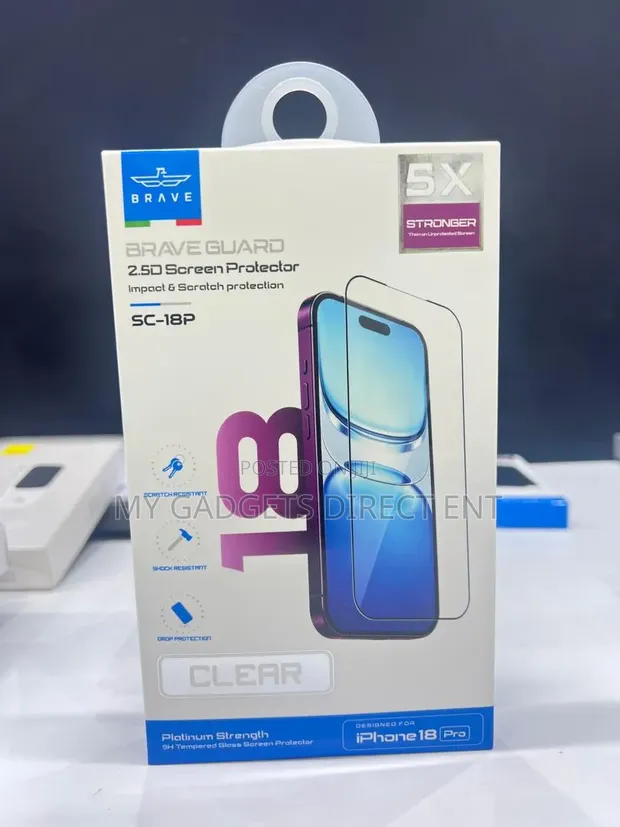 Brave Clear iPhone 18 Pro Screen Protector - 1