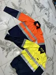 Mining Shirt - Orange & Navy Blue - 1