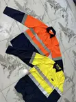 Mining Shirt - Orange & Navy Blue - 2