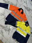 Mining Shirt - Orange & Navy Blue - 4