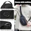Classy Crossbody Side Shoulder Waist Bag with Adjustable Strap - 2
