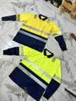 High Visibility Reflective Long-Sleeve Polo Work Shirt - 1