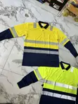 High Visibility Reflective Long-Sleeve Polo Work Shirt - 2