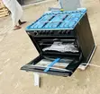 New Nasco 5-Burner Black Gas Cooker (NASGC-LME90B) - 1