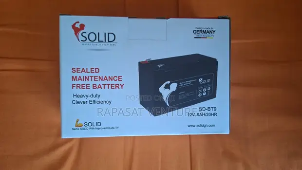 Solid Ups Battery 12V, 9Ah - 1
