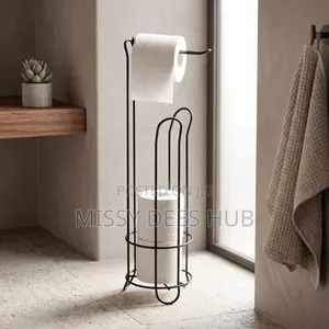 Freestanding Toilet Roll Stand - Bronze Finish