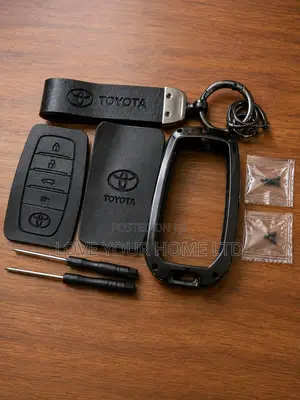 Toyota Smart Key Silicone Case with Metal Frame