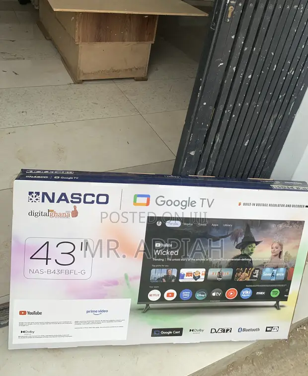 Brand New Nasco 43” Full HD Digital Satellite TV - 1