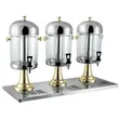 3-in-1 Luxury Juice Dispenser with Gold Accents - 1