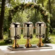 3-in-1 Luxury Juice Dispenser with Gold Accents - 2