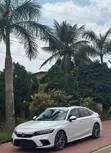 2022 Honda Civic Touring White - 3