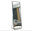 Modern Arched Full-Length Floor Mirror - Black - 1