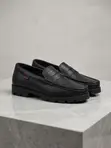 Clarks Black Leather Penny Loafers - Size 40-45 - 1