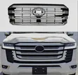 Toyota Land Cruiser 300 Front Bumper Side Grill Chrome Strips - 2