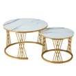 2-in-1 Luxury Nesting Center Table Set - 1