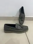 Timberland Olive Green Leather Tassel Loafers - 2