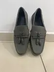 Timberland Olive Green Leather Tassel Loafers - 5