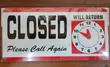 White Open/Close Sign - 1