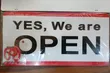 White Open/Close Sign - 2