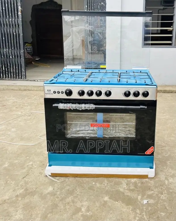 Nasco 5-Burner Gas Oven with Grill (Gray) - 1