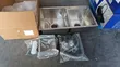 Double Bowl Cabinet Kitchen Sink with Pull-Out Tap - 1