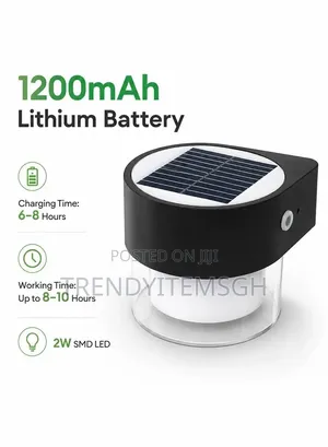 1200mAh Solar Wall Light Dual-Color Outdoor LED