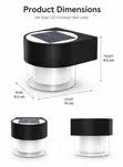 1200mAh Solar Wall Light Dual-Color Outdoor LED - 3
