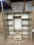 Modern 3-in-1 Wardrobe with Drawers & Shelves - 3
