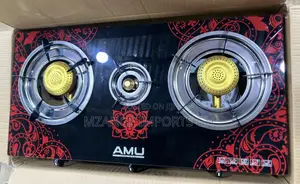 3 Burner Glass Top Gas Stove