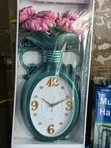 Flower Wall Clock - Elegant Decorative Clock with Artificial Flowers - 2