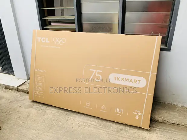 New TCL 75" UHD LED 75P6K Smart Android Television - 1