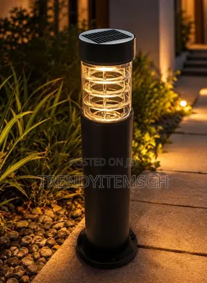 1200mAh Solar Bollard Light LED Pathway Post Lamp