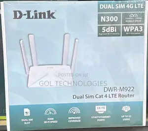 D-Link DWR-M922 Dual SIM Cat 4 LTE Router