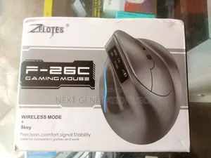 Vertical Gaming Rechargeable Wireless Mouse with OLED Display & RGB